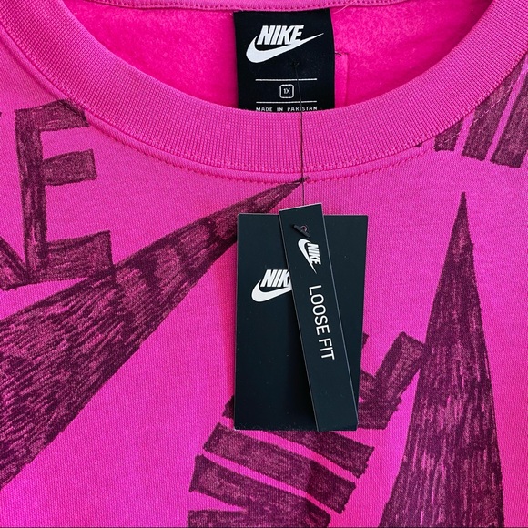 New Nike NSW Icon Clash Fleece Crew top - Picture 7 of 8